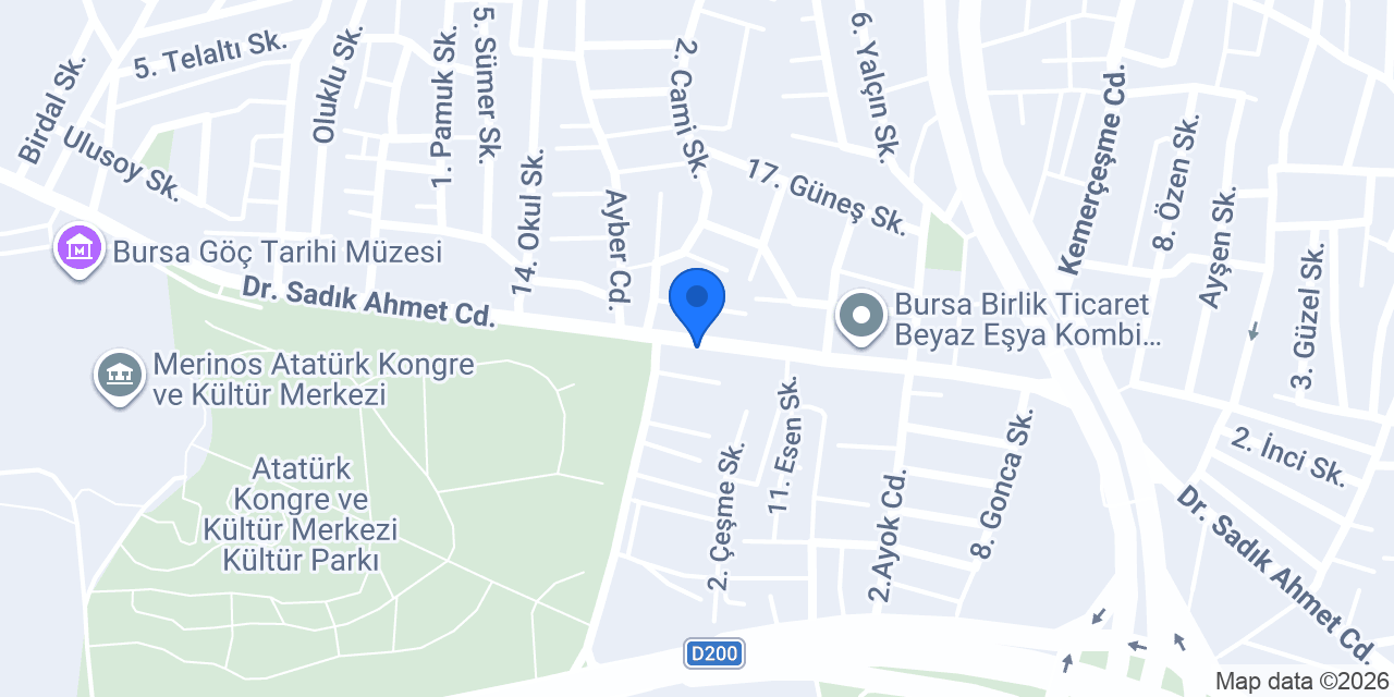 Çakmak Ambalaj konumu