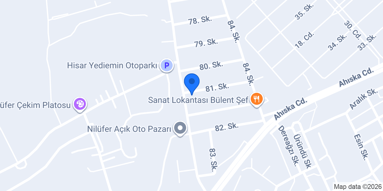 Süzgün Garage konumu
