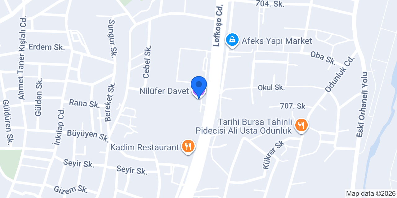 Nilüfer Davet konumu