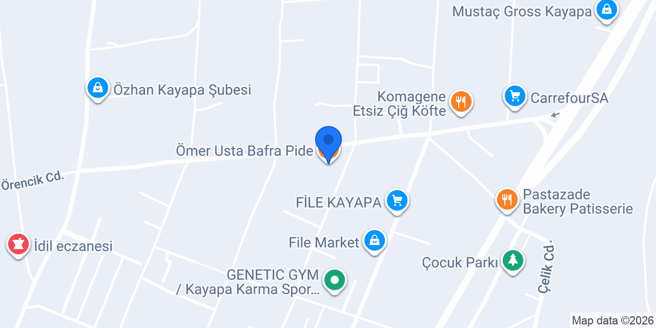 Ömer Usta Bafra Pide konumu