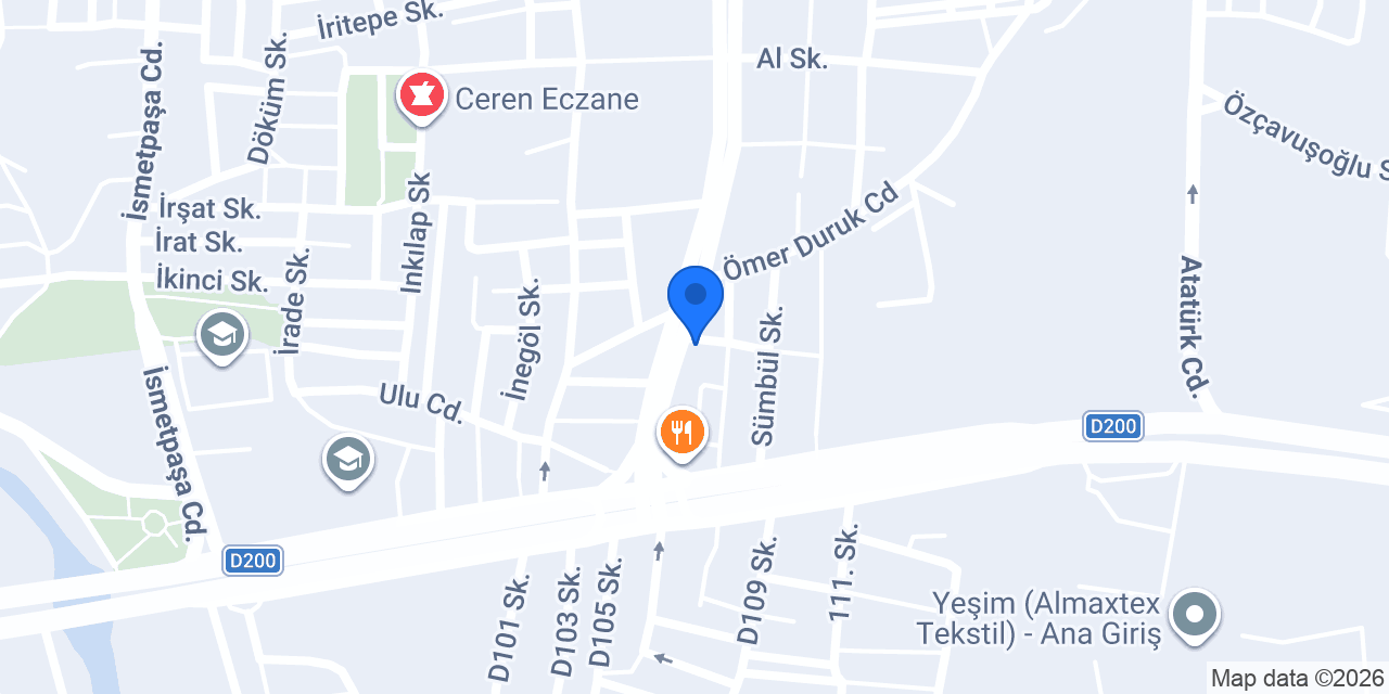 Beysos Döner Gürsu konumu