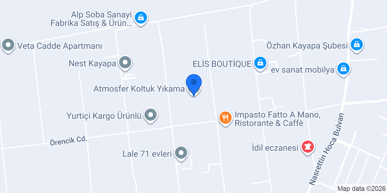 Atmosfer Koltuk Yıkama konumu