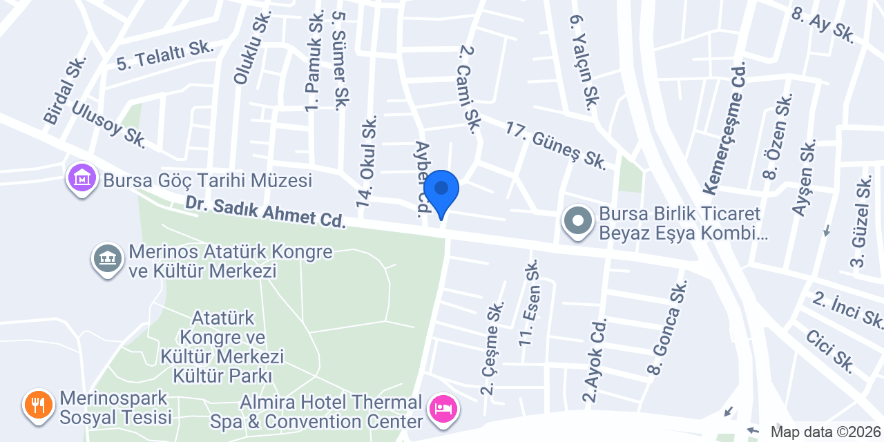 Gözde Kasap(tek şubemiz vardır) konumu
