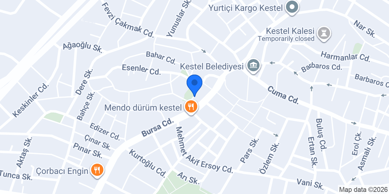 ebebek Bursa Kestel Mini konumu