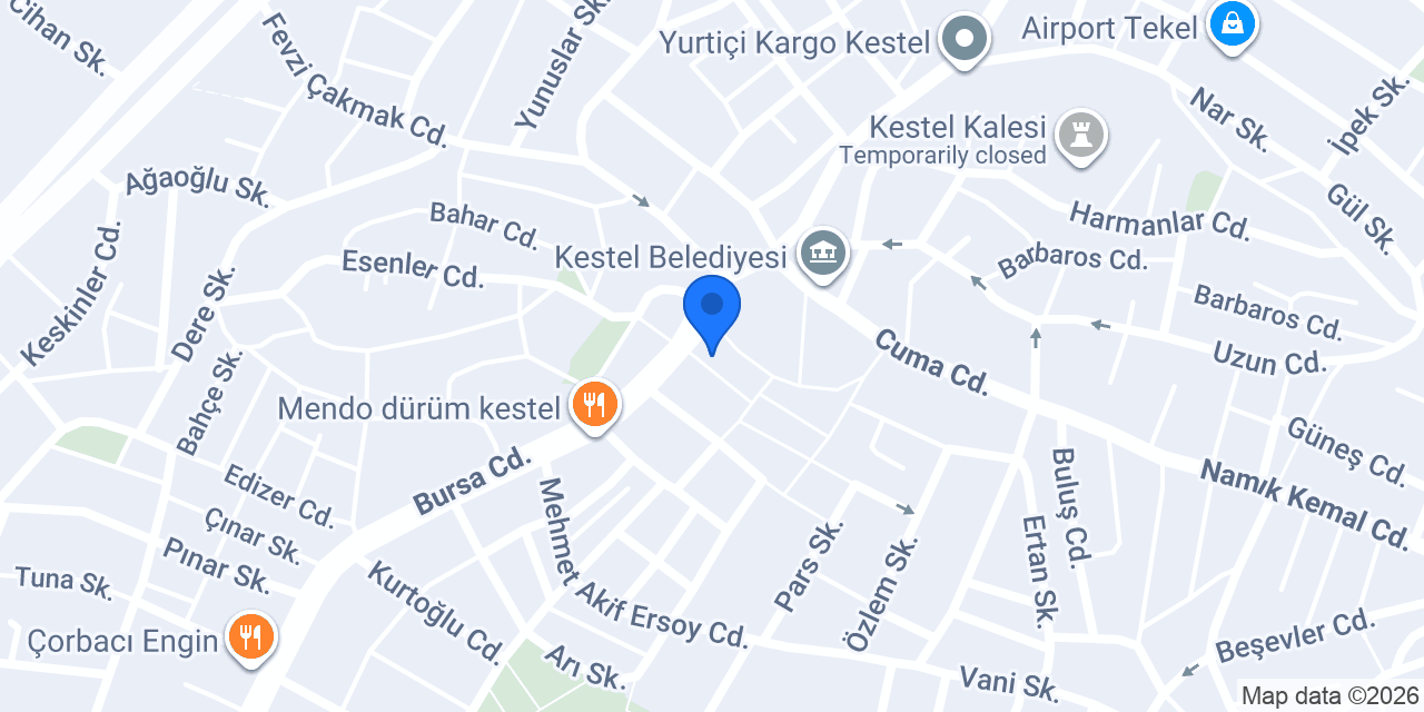Castel Pizza Kestel konumu