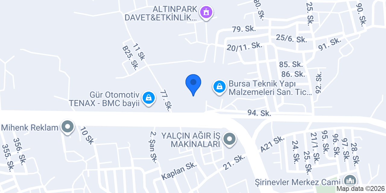 Gürsu Fidancılık konumu