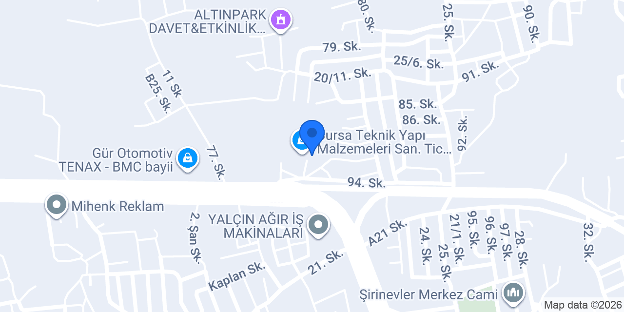 Birinci Cam İnş. San ve Tic. Ltd. Şti konumu