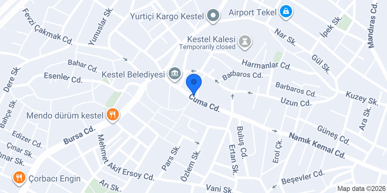 Bursa Emlak Center konumu