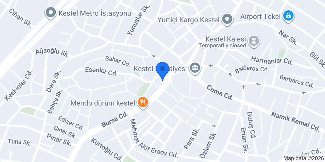 GÜLSEVEN LOKANTASI konumu