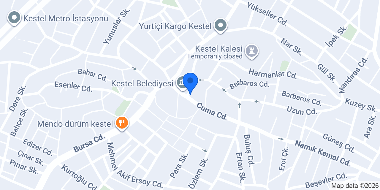Pilavcı Başkan Kestel konumu