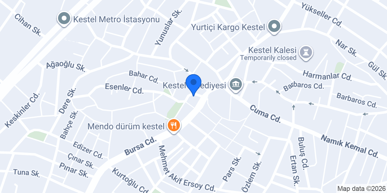 Can Sürücü Kursu konumu