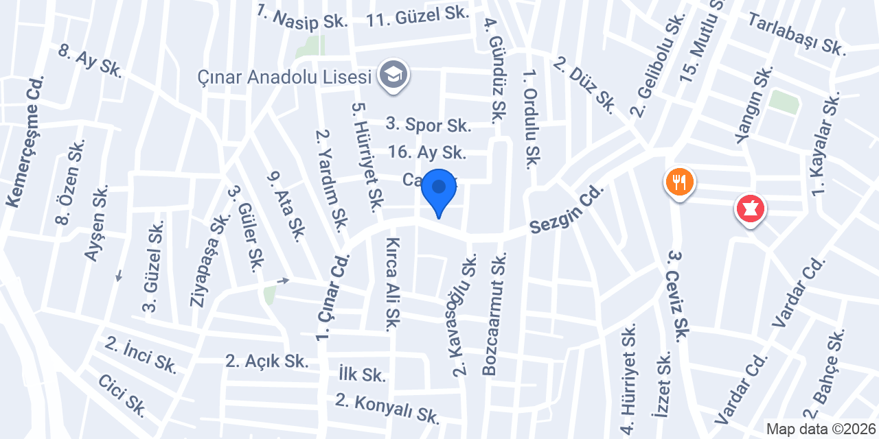 Yıldız Mobilya konumu