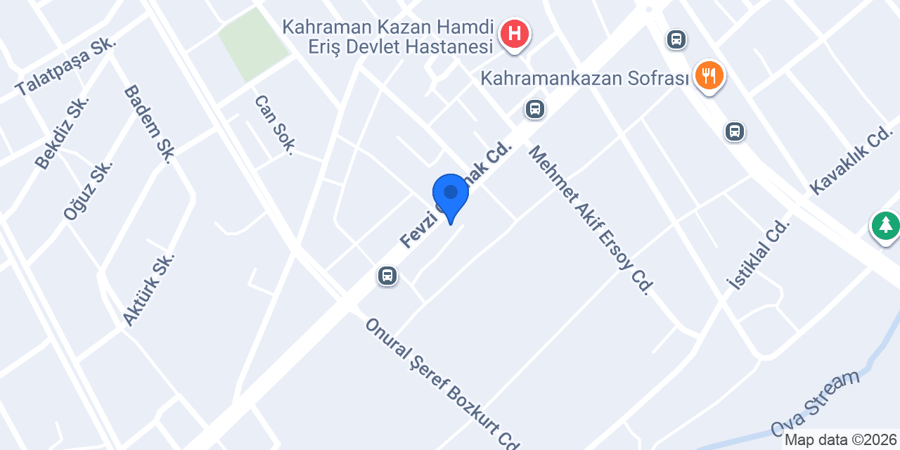 Erçelik Mobilya Kahrankazan konumu
