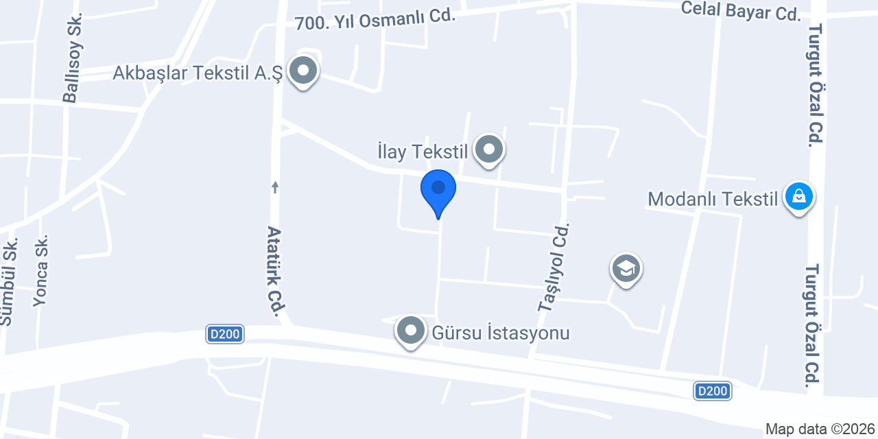 A.Y.Z Mobilya konumu