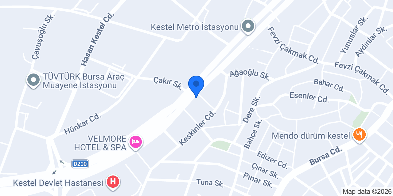 Uludağ Fidanlığı konumu