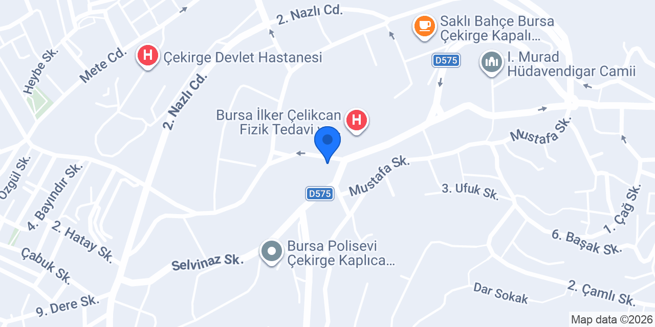Bursa Tarihi Çekirge Sultan Hamamı konumu