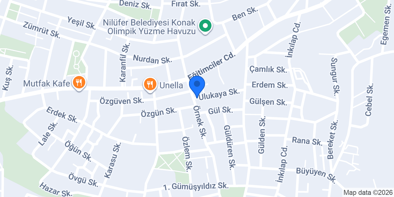 BURSA KAPLAN TENİS ÖZEL DERS konumu