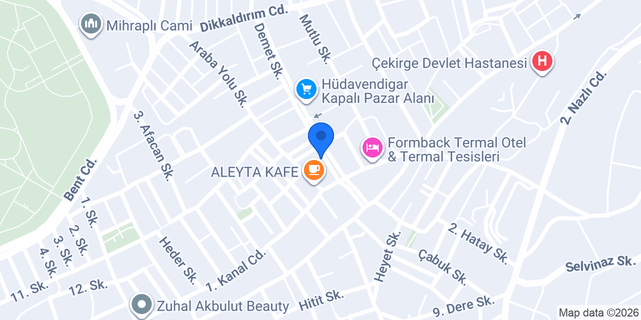 Terzi Yıldız Dikim Evi konumu