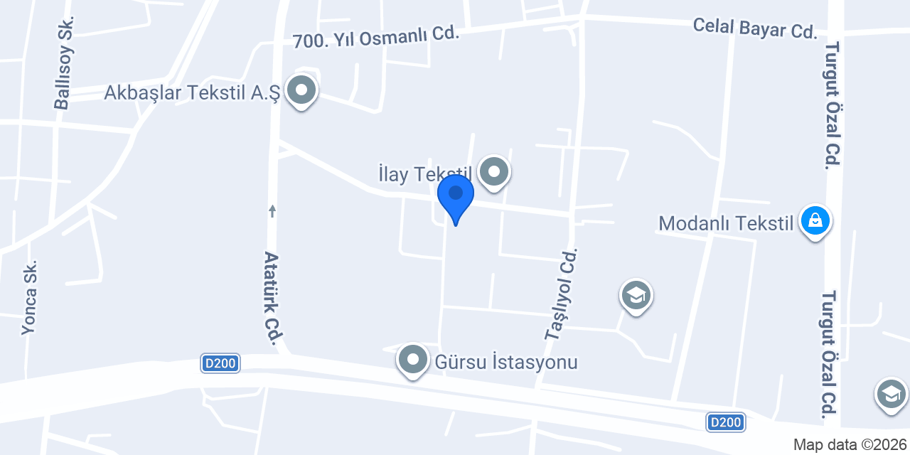 MUTLU TEKSTİL konumu
