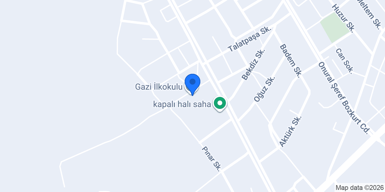 Gazi İlkokulu konumu