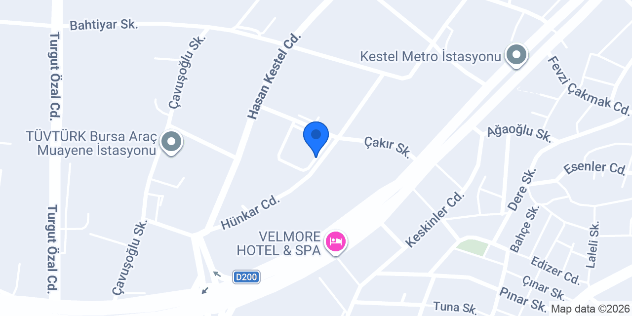 Haccar Tekstil San. Tic. Ltd. Şti. konumu