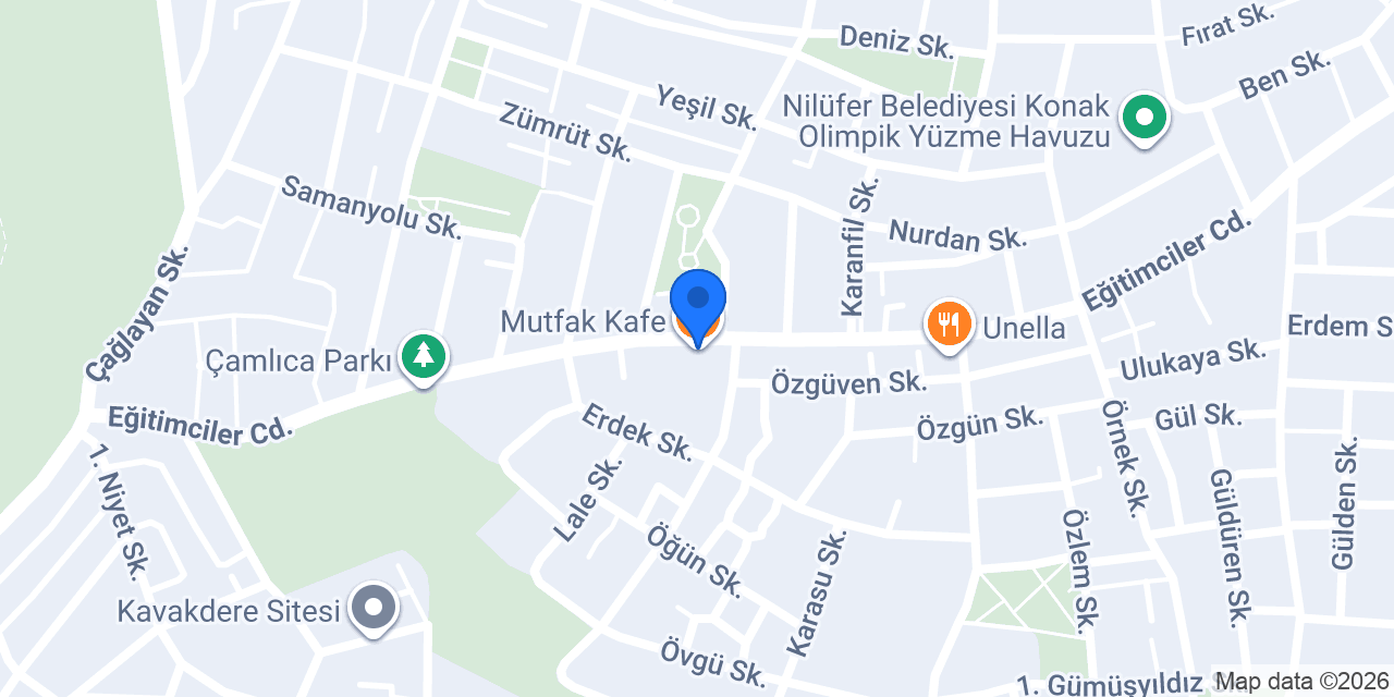 Mutfak Kafe konumu
