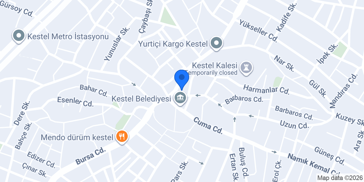 Güleç Otel konumu