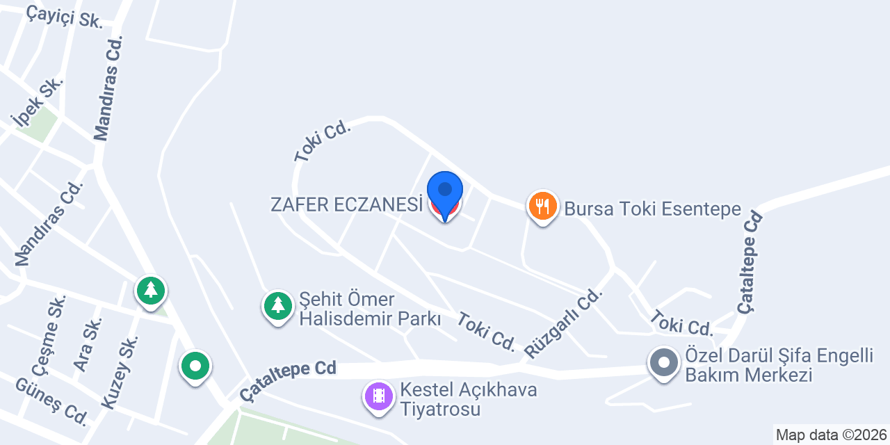 ZAFER ECZANESİ konumu