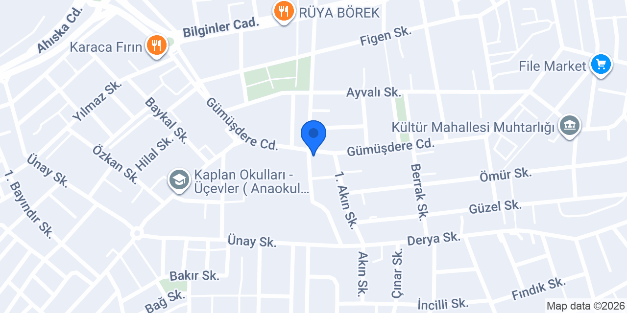Çelebiler İnşaat konumu