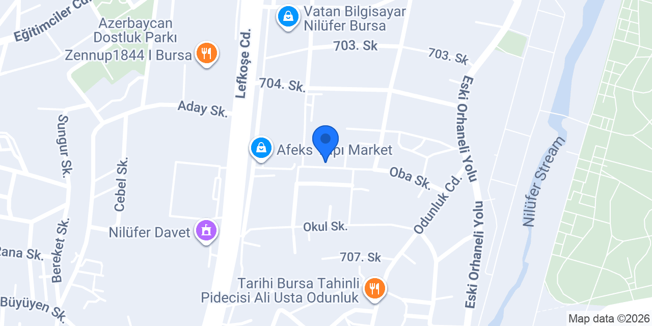 Gençay Pilates Stüdyo konumu