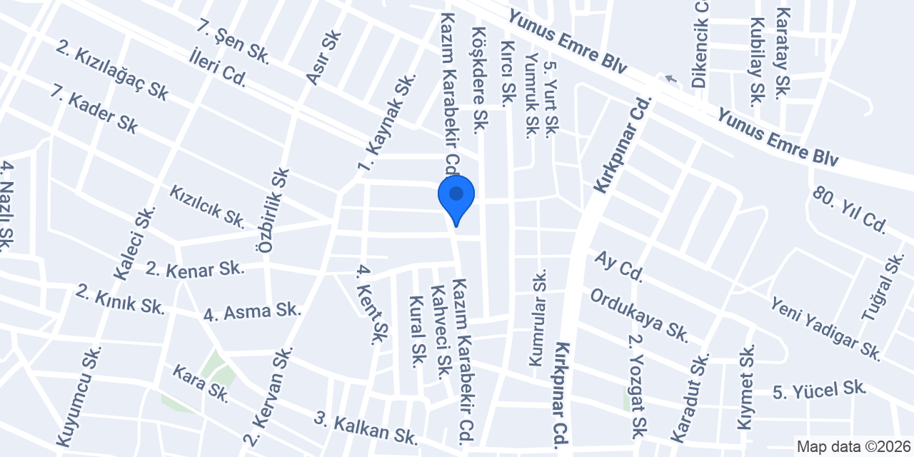 Özyurt Tesisat konumu