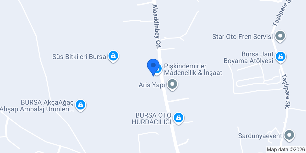 Pişkindemirler Madencilik & İnşaat konumu