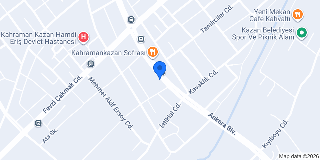 Şekerbank Kazan /Ankara konumu