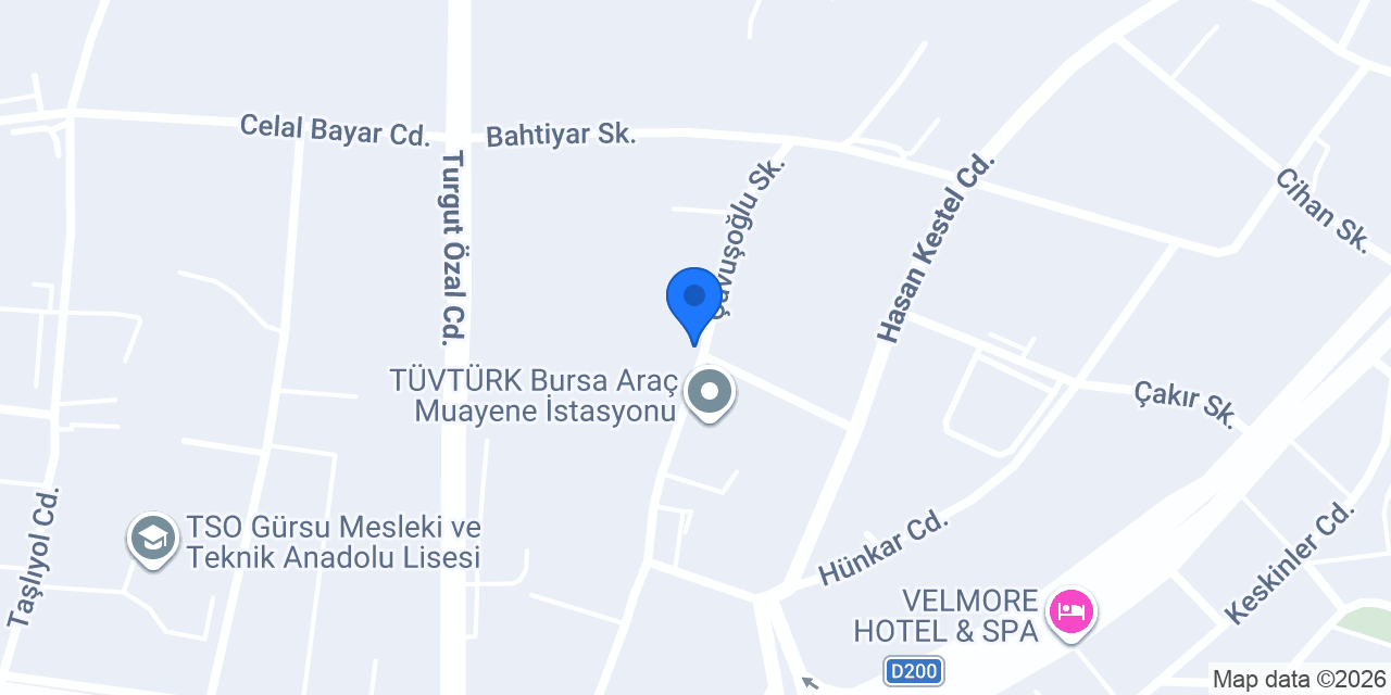 Burak Oto Park konumu