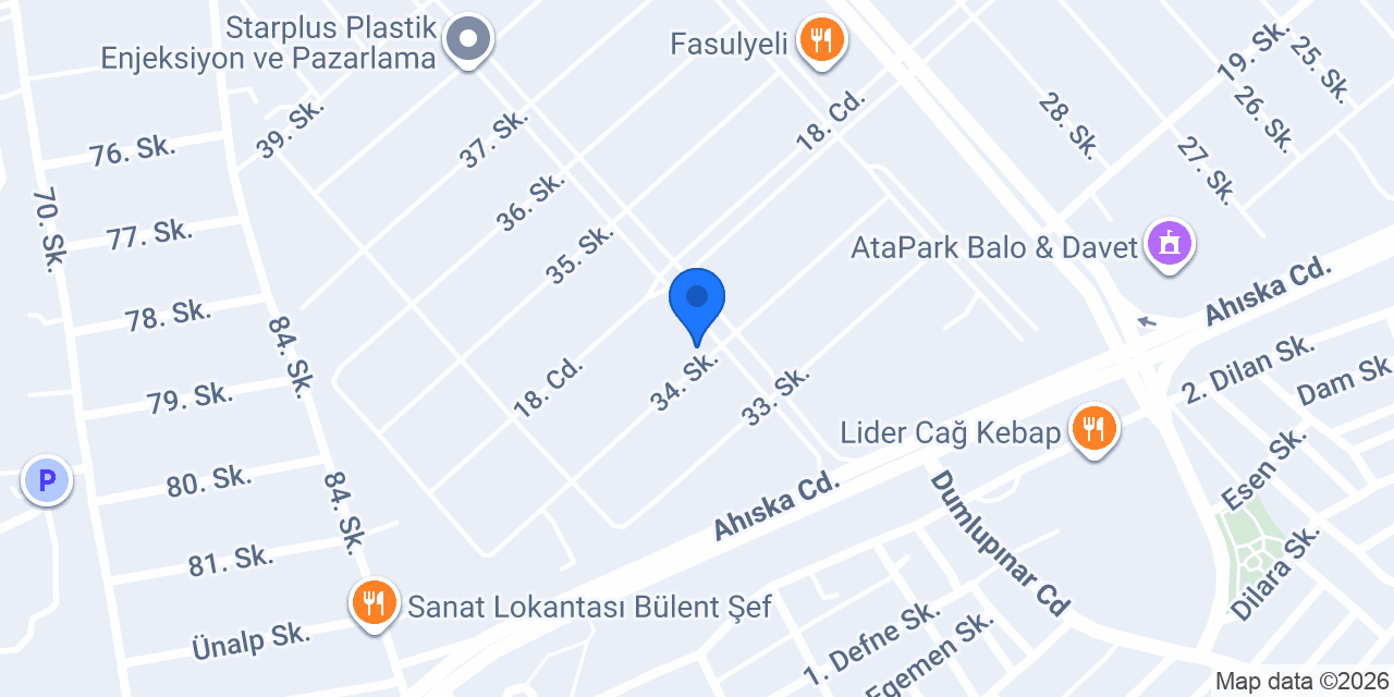 Işık Kaplama konumu