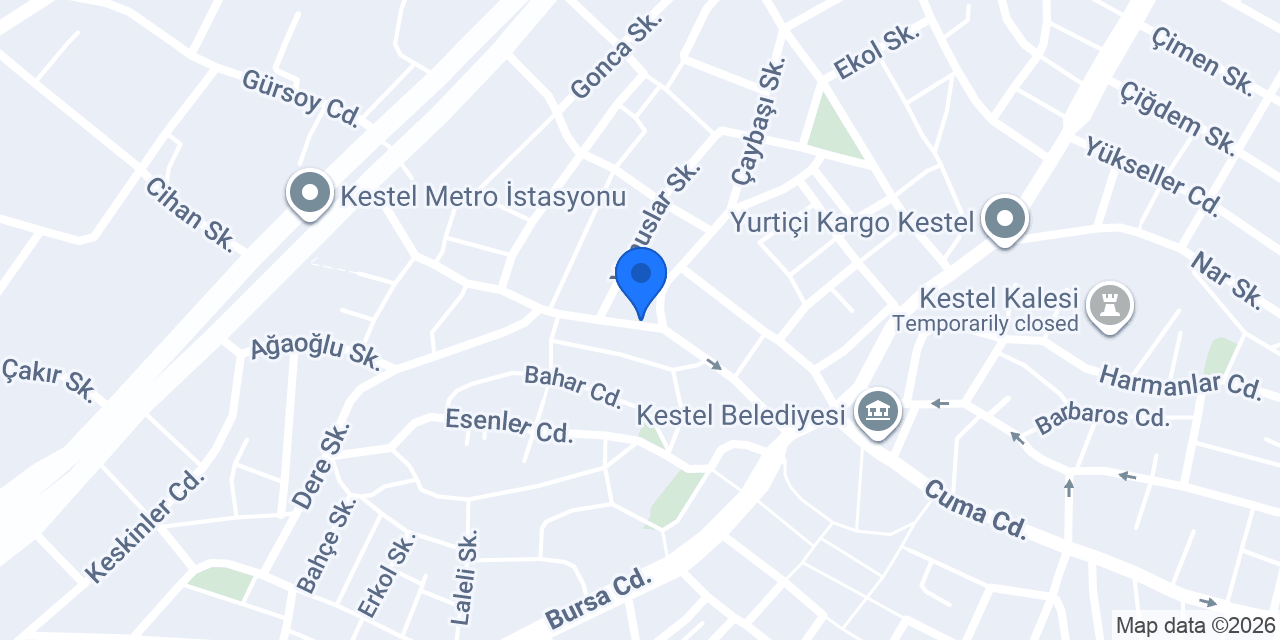 Kestel Can Çiçekcilik konumu