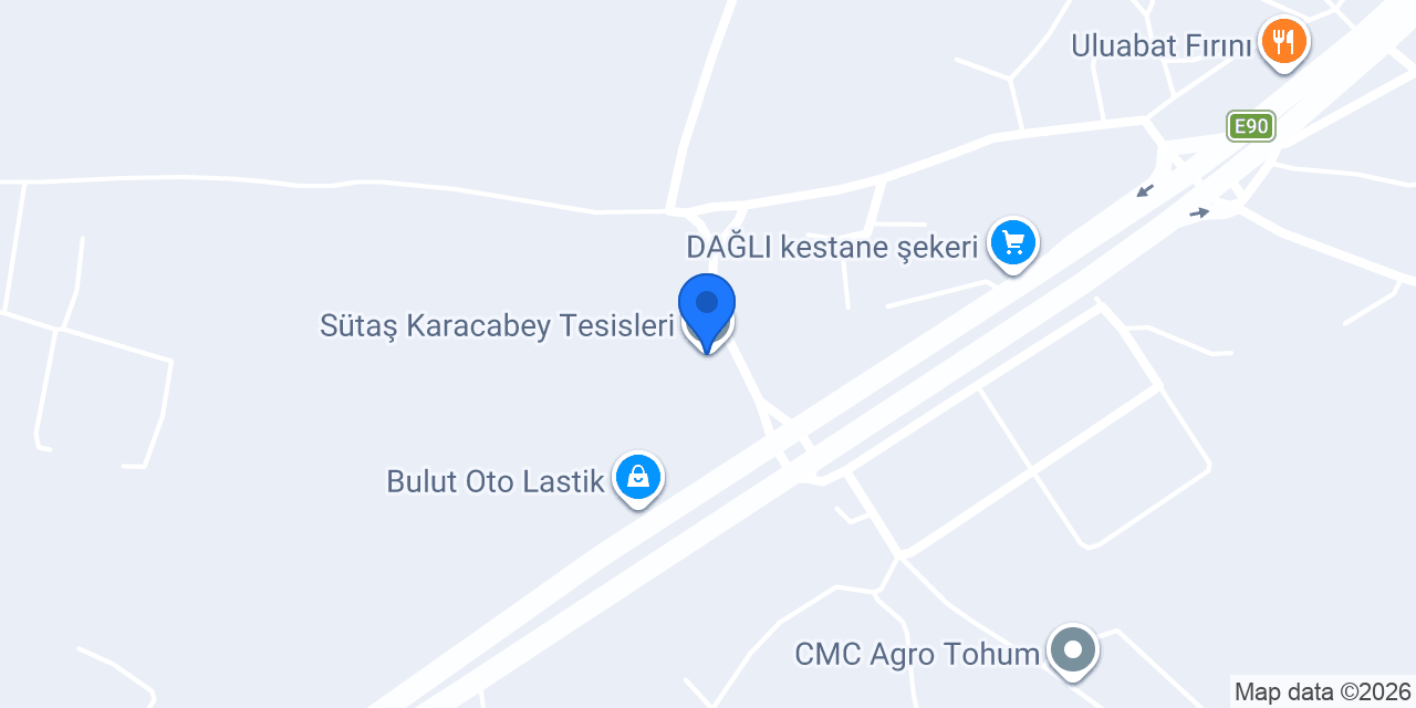 Sütaş Karacabey Tesisleri konumu