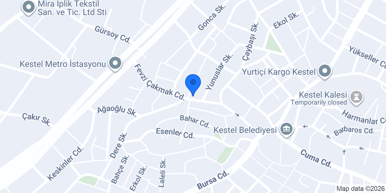 KESTEL KALE SÜRÜCÜ KURSU konumu