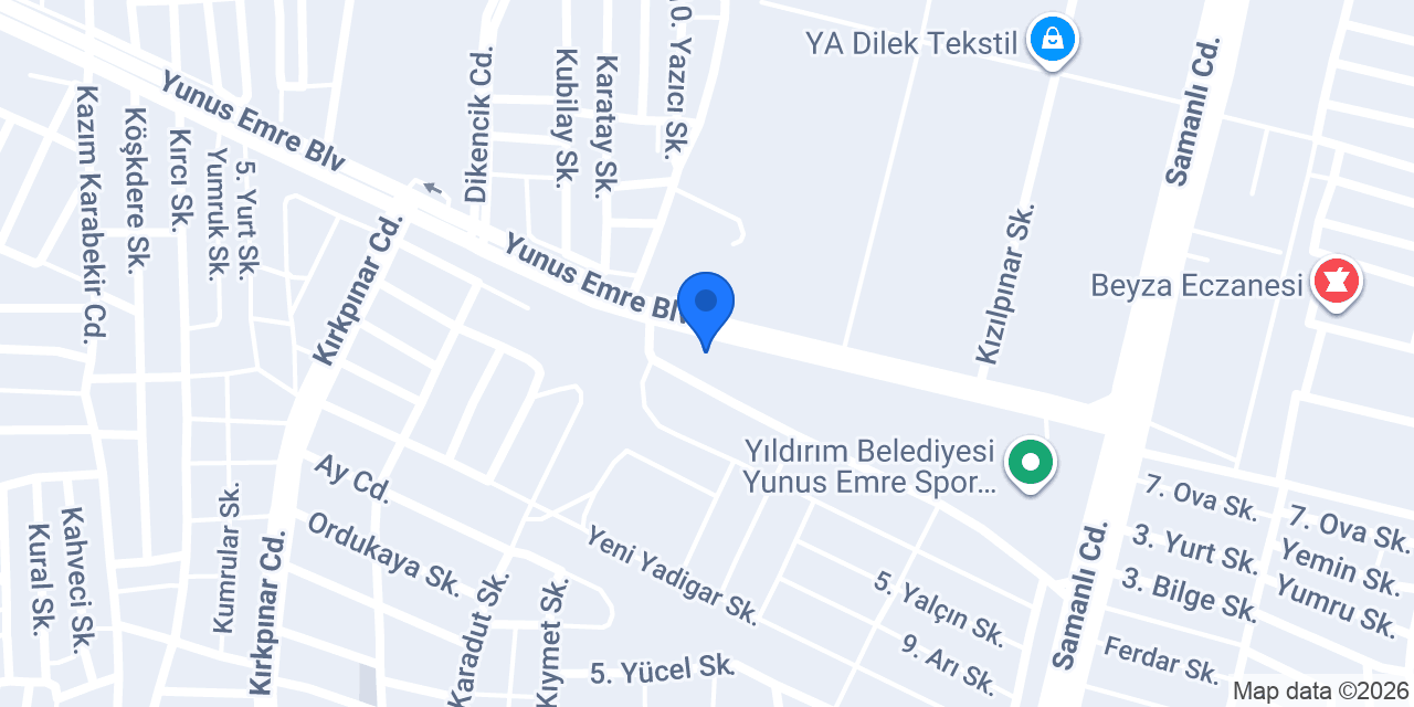 Selçuk Hatun Hamamı konumu