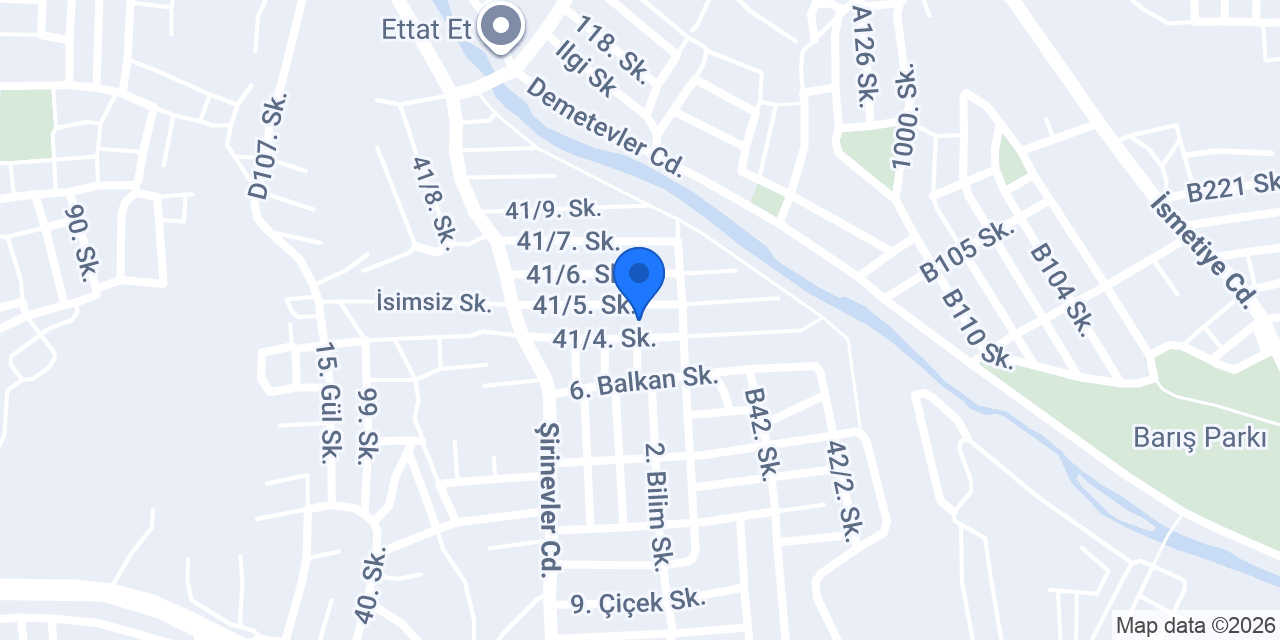 BURSA ELİT DEKOR konumu