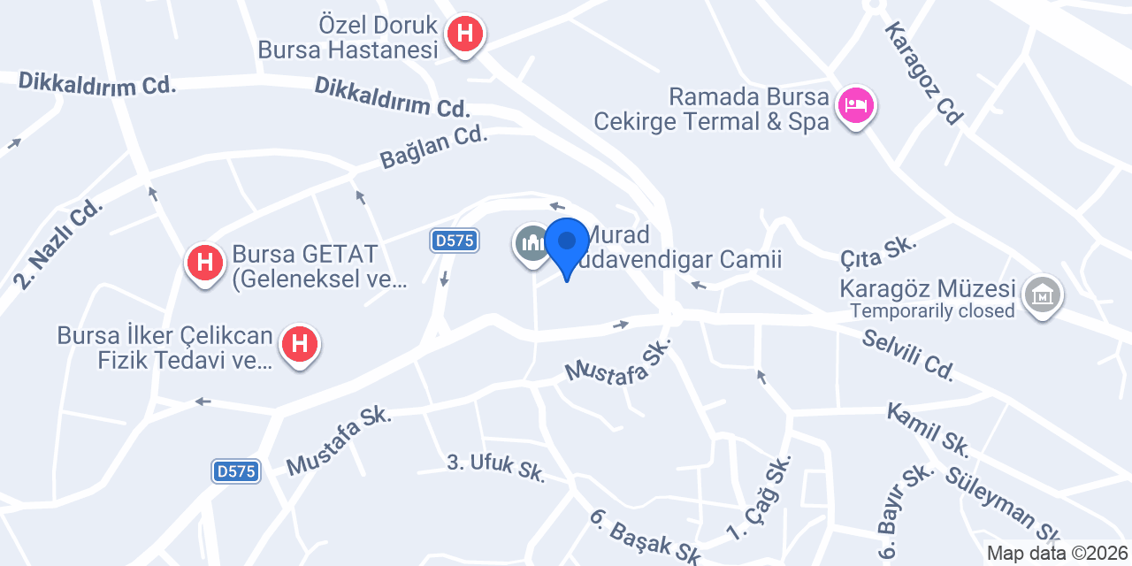 Global Termal Otel konumu