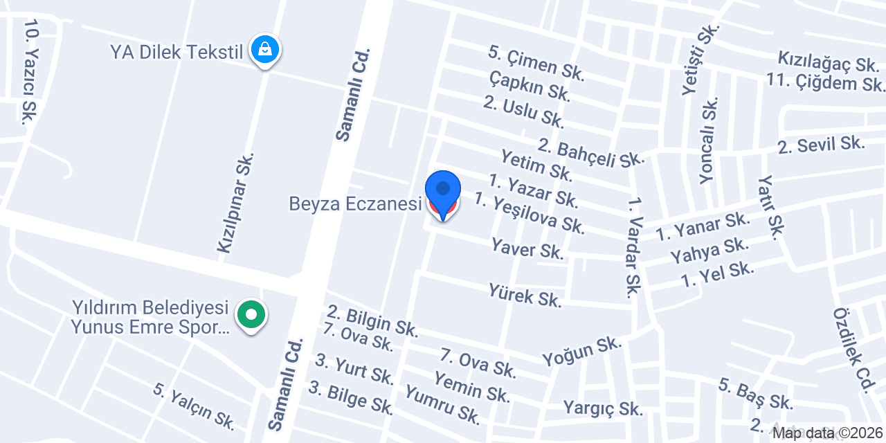 Beyza Eczanesi konumu