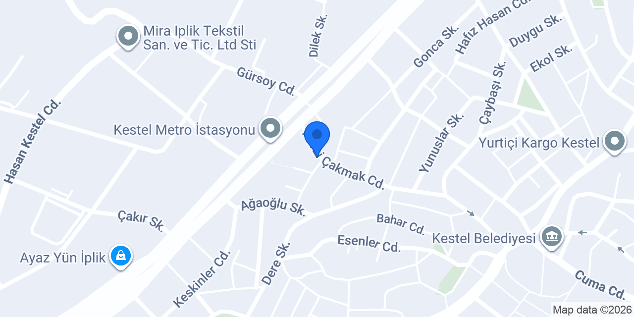 KESTEL METRO ECZANESİ konumu