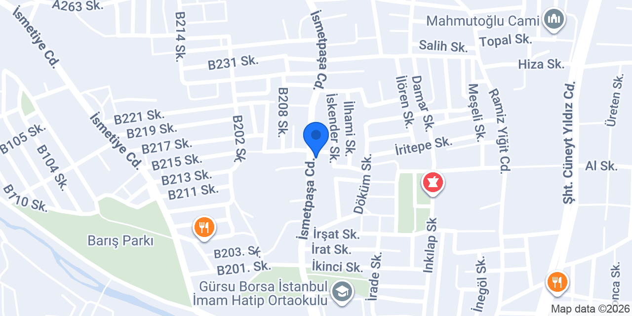 Gürakan Yapı Malz. San. Tic. Ltd. Şti. konumu