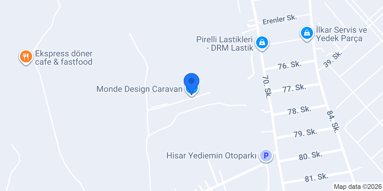Monde Design Caravan konumu
