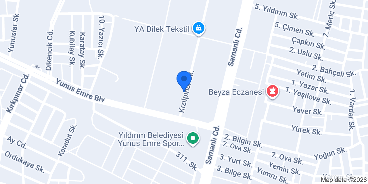 2BB Tekstil Konfeksiyon konumu