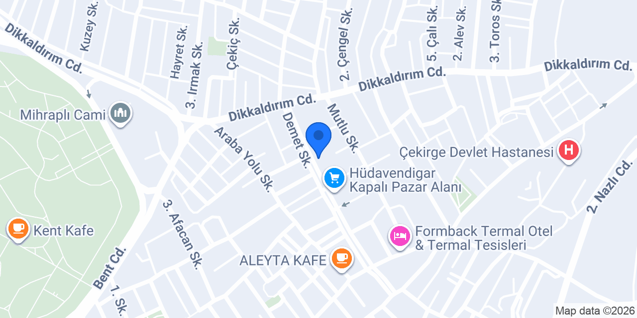 Özel Bursa Yiğit Sürücü Kursu konumu