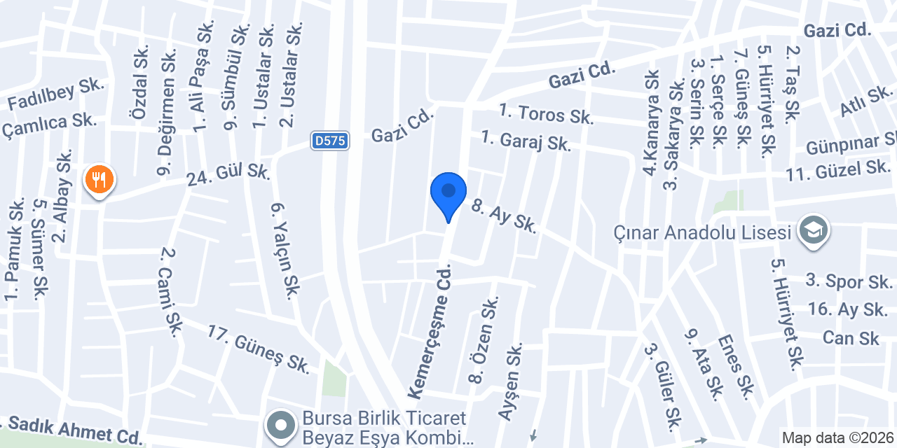 Lavinia Çiçekçilik konumu