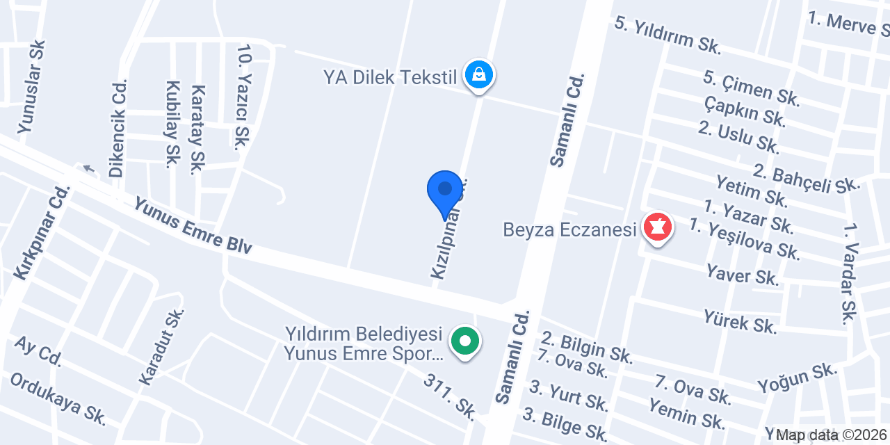 ESEV TEKSTİL konumu