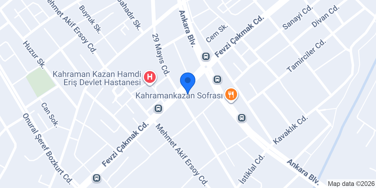 Keskin Döner konumu